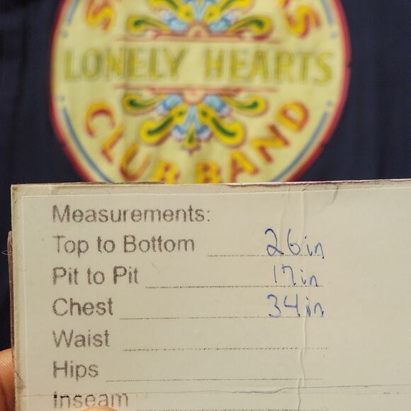 Beatles Sargent Peppers Lonely Hearts Club Band Size Small Blue Womens T-Shirt - Picture 6 of 7